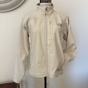 THE NORTH FACE Women’s Softshell Bionic Ivory Soft Shell Fleece AMVX Jacket Sz L